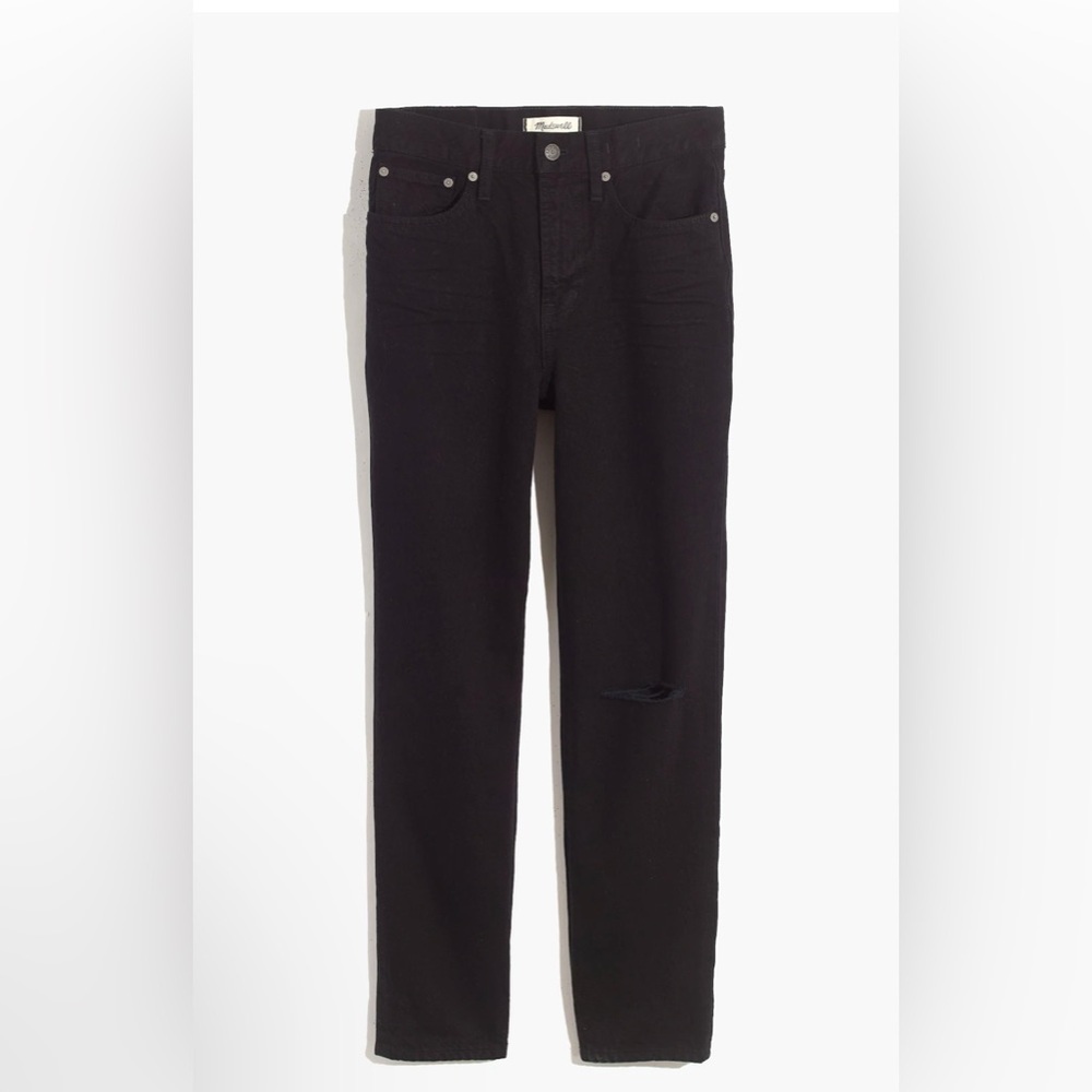 Madewell- The Perfect Vintage Jean Stone Black: Knee-Slit Edition  25